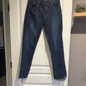 Navy Straight Leg Women's Jeans